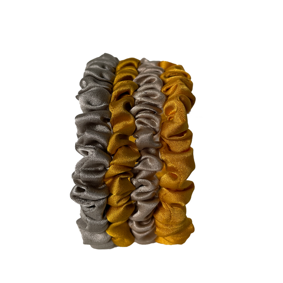 VeryDelicate Seide-Scrunchie Limited Edition 4-Pack | Oh my Gold!